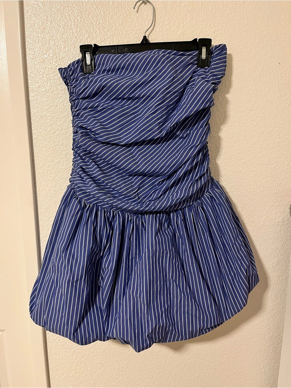 Striped Strapless Dress